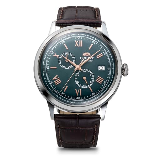 腕時計 オリエント メンズ Orient Bambino RN-AK0703E Bambino Automatic Watch, Mechanical Automatic, Men's, Green, Green腕時計 オリエント メンズ｜angelica
