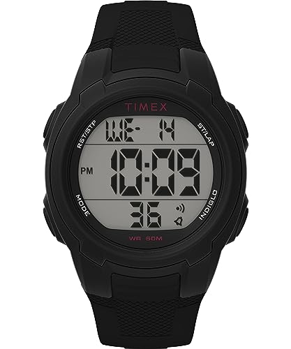 腕時計 タイメックス メンズ Timex Unisex T100 40mm Watch - Black Strap Digital Dial Black Case腕時計 タイメックス メンズ｜angelica 15,410円