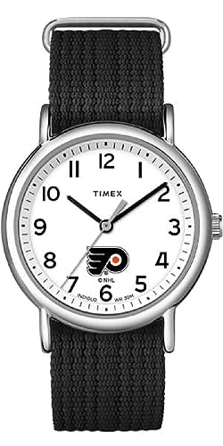 腕時計 タイメックス メンズ Timex Unisex Weekender 38mm Watch - Philadelphia Flyers with Slip-Thru Single Layer Strap腕時計 タイメックス メンズ