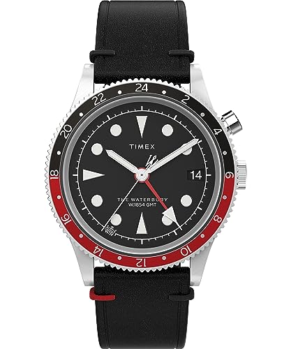 腕時計 タイメックス メンズ Timex Men Waterbury Traditional 39mm Watch - Black Strap Black Dial Stainless Steel Case腕時計 タイメックス メンズ