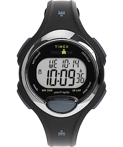 腕時計 タイメックス レディース Timex Women Ironman Triathlon E30 34mm Watch - Black Strap Digital Dial Black Case腕時計 タイメックス レディース