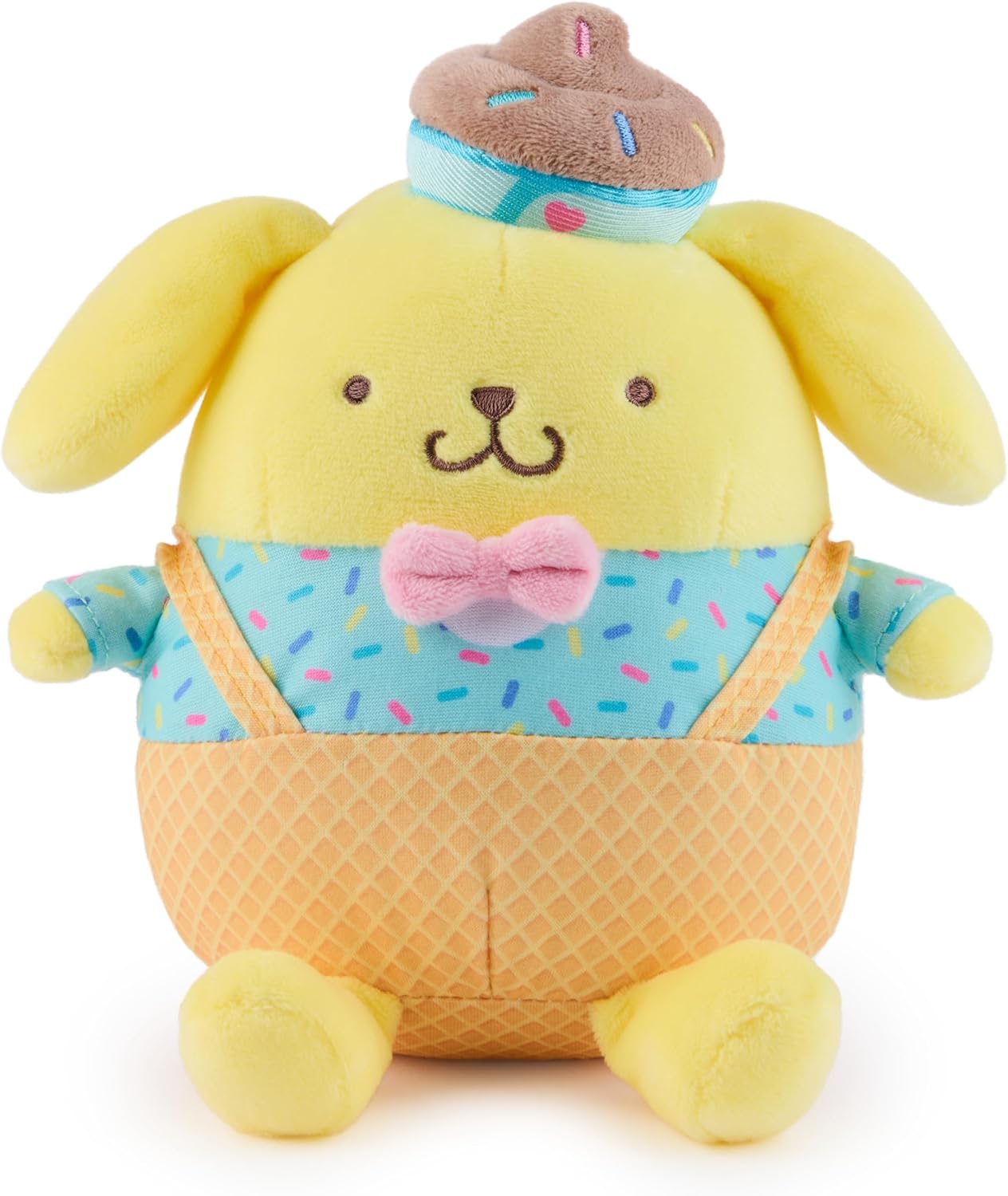 ガンド GUND ぬいぐるみ リアル お世話 GUND Sanrio Hello Kitty and Friends Pompompurin Ice Cream Plush, Stuffed Animal for Ages 1 and Up, Yellow, 6&rdquo;ガンド GUND ぬいぐるみ リアル お世話｜angelica