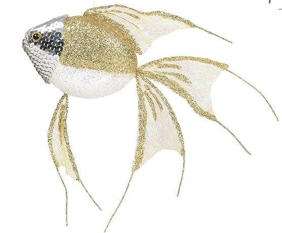 エネスコ Enesco 飾りつけ 室内装飾 外国で模範例 亜米利加 Enesco Coast Gold Sparkle Fish Ornamentエネスコ Enesco 飾りつけ 室内装飾 外国で模範例 亜米利加