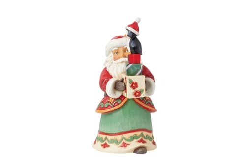 エネスコ Enesco 飾りつけ 室内装飾 外国で模範例 亜米利加 Enesco Jim Shore Heartwood Creek Santa with Presents and a Penguin Pint-Sized Figurine- Resin Hand Crafted Collectible Santa Mini Figurines Christエネスコ Enesco 飾りつけ 室内装飾 外国で模範例 亜米利加