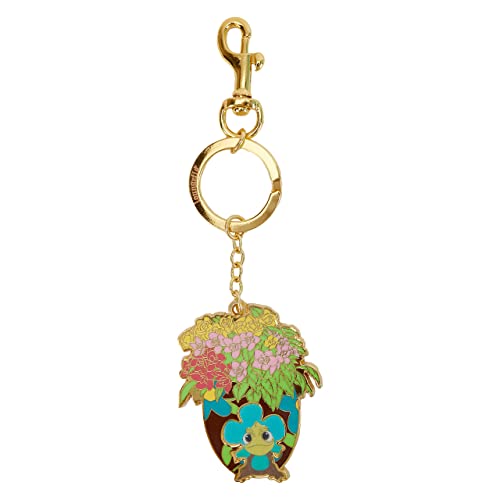 ラウンジフライ アメリカ 日本未発売 バッグ コラボ Loungefly Disney Tangled: Lenticular Pascal Flowers - Enamel Keychainラウンジフライ アメリカ 日本未発売 バッグ コラボ｜angelica