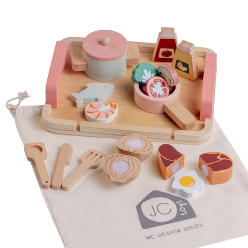 ジェーシートイズ 赤ちゃん おままごと ベビー人形 JC Toys Parfait Collection | Real Wood 16 Piece Kitchen Chef Set | for Dolls and Stuffed Animals Ages 3+ | Twiggly Toysジェーシートイズ 赤ちゃん おままごと ベビー人形｜angelica