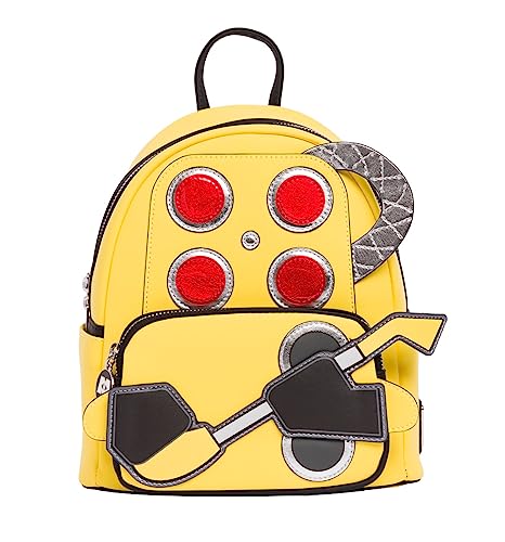 ラウンジフライ アメリカ 日本未発売 バッグ コラボ Loungefly CDA Monsters Inc Pixar Cosplay Mini Backpack, Yellowラウンジフライ アメリカ 日本未発売 バッグ コラボ