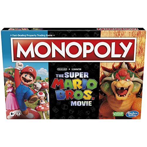 ゲーム盤力くらべ 英語 亜米利加 外国で力くらべ Monopoly The Super Mario Bros. Movie Edition Kids Board Game, Family Games for Super Mario Fans, Ages 8+ (Amazon Exclusive)ゲーム盤力くらべ 英語 亜米利加 外国で力くらべ
