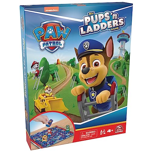 ゲーム盤競り合い 英語 亜米利加 外国で競り合い Spin Master Games, PAW Patrol Pups ‘N Ladders Game, PAW Patrol Toys, Classic Activity Toy, for Kids \u0026 Family, 2-4 Players, for Ages 4 \u0026 Upゲーム盤競り合い 英語 亜米利加 外国で競り合い