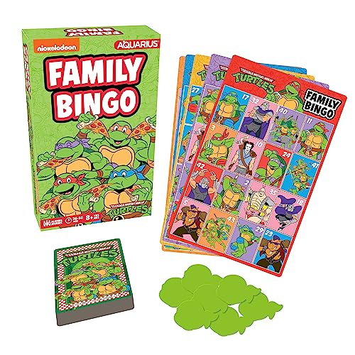 ゲーム盤競り合い 英語 亜米利加 外国で競り合い Aquarius Teenage Mutant Ninja Turtles Bingo Game - Officially Licensed Family Party Game Ages 8+, 2-18 Players - for Kids, Teens, and Adultsゲーム盤競り合い 英語 亜米利加 外国で競り合い