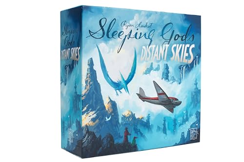 ゲーム盤力くらべ 英語 亜米利加 外国で力くらべ Sleeping Gods: Distant Skies by Red Raven Games | Cooperative Storybook Campaign with Exploration and Atlas Adventure | Standalone Sequel | 1-4 Players Ages 13+ | 60-120 Minuゲーム盤力くらべ 英語 亜米利加 外国で力くらべ