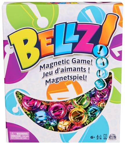 ゲーム盤競り合い 英語 亜米利加 外国で競り合い Spin Master Games, Bellz., The Quick to Pick-up Family Magnet Game with Magnetic Wand \u0026 Bells, Storage Pouch, ASMR Sounds, Travel Game, 1-4 Players, for Ages 6 \u0026 Upゲーム盤競り合い 英語 亜米利加 外国で競り合い