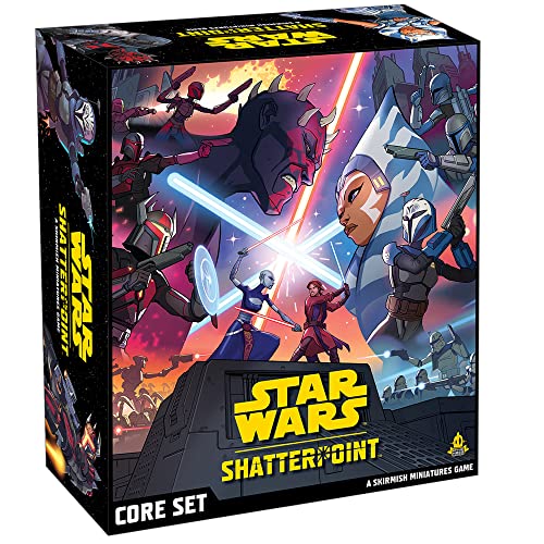 ゲーム盤力くらべ 英語 亜米利加 外国で力くらべ Asmodee Star Wars Shatterpoint Core Set - Unleash The Force インチ a Galaxy-Wide Adventure, Tabletop Miniatures Strategy Game for Kids and Adults, Ages 14+, 2 Players, 90 Min Plaゲーム盤力くらべ 英語 亜米利加 外国で力くらべ