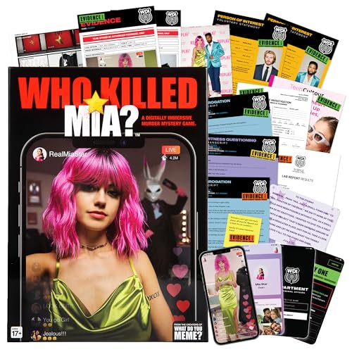 ゲーム盤競り合い 英語 亜米利加 外国で競り合い What DO You Meme? Who Killed Mia ? A Modern Murder Mystery Game True Crime Solving Games for Adults, Find Out who Killed Influencer Mia Star, for True Crime Fansゲーム盤競り合い 英語 亜米利加 外国で競り合い