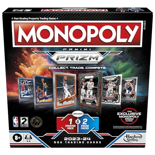 ボードゲーム 英語 アメリカ 海外ゲーム Monopoly Prizm: NBA 2nd Edition Board Game | Monopoly Game with 2023-24 Panini NBA Trading Cards | Ages 8 and Up | 2 to 4 Players | Basketball Gamesボードゲーム 英語 アメリカ 海外ゲーム｜angelica