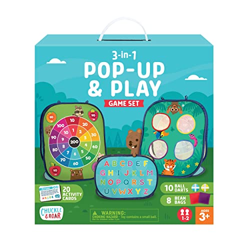 ボードゲーム 英語 アメリカ 海外ゲーム Chuckle & Roar 3-in-1 Pop Up and Play Game Set Mediumボードゲーム 英語 アメリカ 海外ゲーム｜angelica