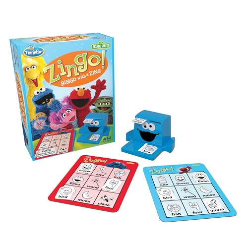 ゲーム盤力くらべ 英語 亜米利加 外国で力くらべ ThinkFun Sesame Street Zingo! Build Language Skills with All Your Favorite Sesame Street Characters. for Ages 4+ゲーム盤力くらべ 英語 亜米利加 外国で力くらべ