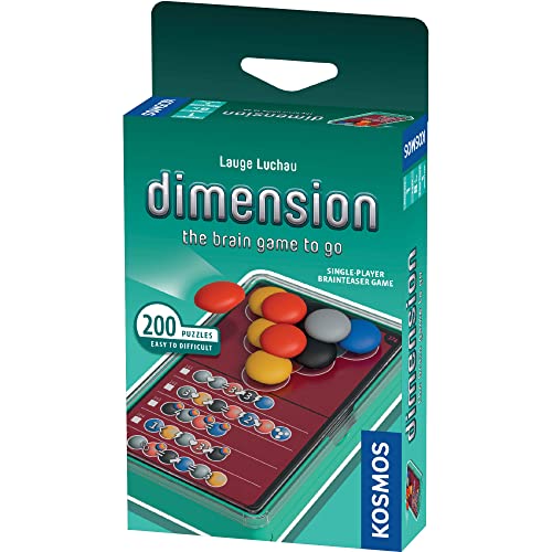 ゲーム盤競り合い 英語 亜米利加 外国で競り合い Dimension: The Brain Game to Go ? 3D Stacking Puzzle Game with 200 Challenges and 4 Difficulty Levels for Ages 8 and Up by Thames \u0026 Kosmosゲーム盤競り合い 英語 亜米利加 外国で競り合い
