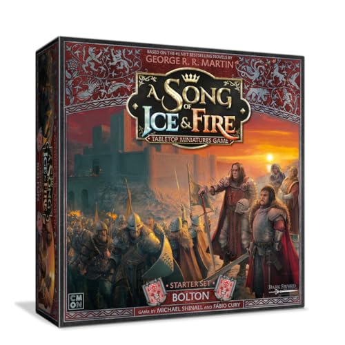 ボードゲーム 英語 アメリカ 海外ゲーム CMON A Song of Ice & Fire Tabletop Miniatures Game Bolton Starter Set - Strategy Game for Ages 14+, 2+ Players, 45-60 Minute Playtime, Madeボードゲーム 英語 アメリカ 海外ゲーム｜angelica