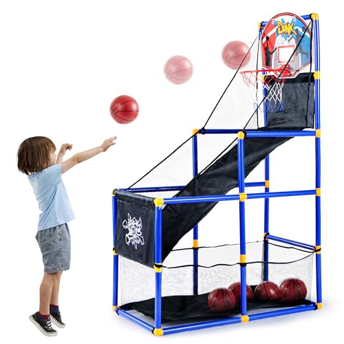 ボードゲーム 英語 アメリカ 海外ゲーム JOYIN Arcade Basketball Game Set with 4 Balls and Hoop for Kids 3+ Years Old Indoor Outdoor Sport Play - Easy Set Up - Air Pump Included - Ideal for Competitionボードゲーム 英語 アメリカ 海外ゲーム|angelica