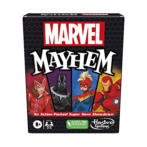ボードゲーム 英語 アメリカ 海外ゲーム Hasbro Gaming Marvel Mayhem-Card Game, Featuring Super Heroes, Fun Game for Marvel Fans Ages 8+, Fast-Paced, Easy-to-Learn for 2-4 Playersボードゲーム 英語 アメリカ 海外ゲーム｜angelica