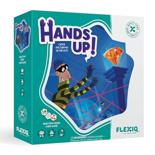 ゲーム盤競り合い 英語 亜米利加 外国で競り合い Hands Up ? Quick Thinking Card Game by FlexiQ, Brain Teasers for Kids 7+, Board Games for Family Night, Mind Gamesゲーム盤競り合い 英語 亜米利加 外国で競り合い