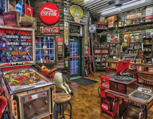 ジグソーパズル 海外製 アメリカ Majestic Value Brand 1000 Piece Jigsaw Puzzle of a Classic Neighborhood Dime Storeジグソーパズル 海外製 アメリカ|angelica