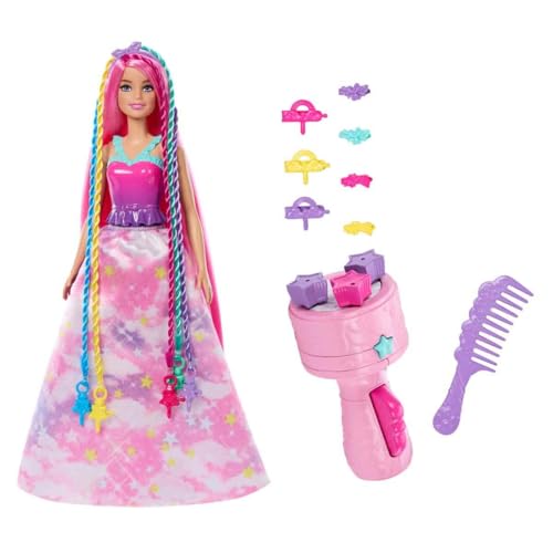 バービー バービー人形 Barbie -Doll Magical Braided Hair Rainbow Hair Extensions Twist Tool Accessories JCW55バービー バービー人形｜angelica