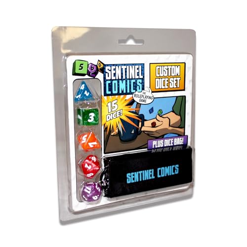 ボードゲーム 英語 アメリカ 海外ゲーム Greater Than Games | Sentinel Comics: Dice Set | Tabletop Role Playing Game Accessory | Superhero Storytelling | Includes 5 Custom Dice and Bagボードゲーム 英語 アメリカ 海外ゲーム｜angelica