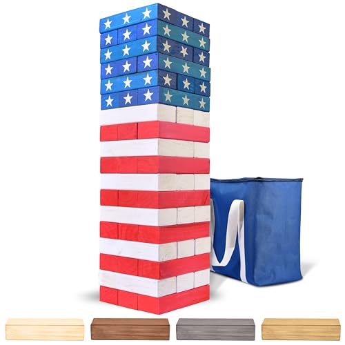 ゲーム盤力くらべ 英語 亜米利加 外国で力くらべ GoSports 5 フィート Giant Wooden Toppling Tower - Includes Bonus Rules with Gameboard - Choose Your Styleゲーム盤力くらべ 英語 亜米利加 外国で力くらべ