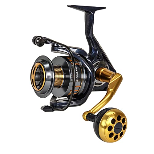 未使即　購入オッケー　釣りokuma スピニングリール 10000 黒/金 楽天市場】【1000円クーポン25日6時間限定!10名様】(オクマ