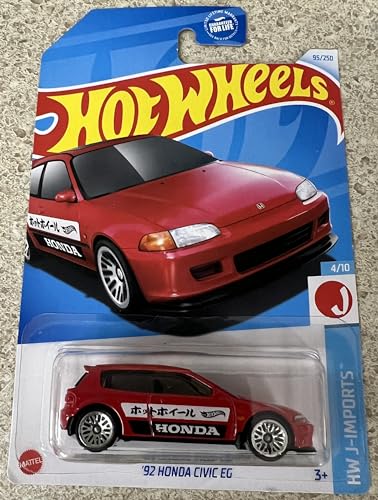 Hot Wheels ホットウィール Honda Civic EF ミニカー Amazon.com: Hot Wheels '90 Honda Civic EF, [White] 4/250