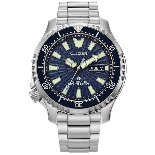 ウオッチ シチズン 逆インポート 外国で模範例 外国で押さえる Citizen Men\u0027s Promaster Dive Fugu Automatic Watch, Stainless Steel, Luminous, ISO Compliant, Silver/Blue Dial (Model: NY0136-52L)ウオッチ シチズン 逆インポート 外国で模範例 外国で押さえる
