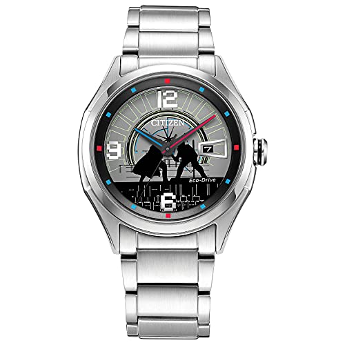 ウオッチ シチズン 逆インポート 外国で模範例 外国で押さえる Citizen Men\u0027s Star Wars Eco-Drive with Stainless Steel Bracelet, Silver-Tone, 22 (Model: AW1140-51W)ウオッチ シチズン 逆インポート 外国で模範例 外国で押さえる