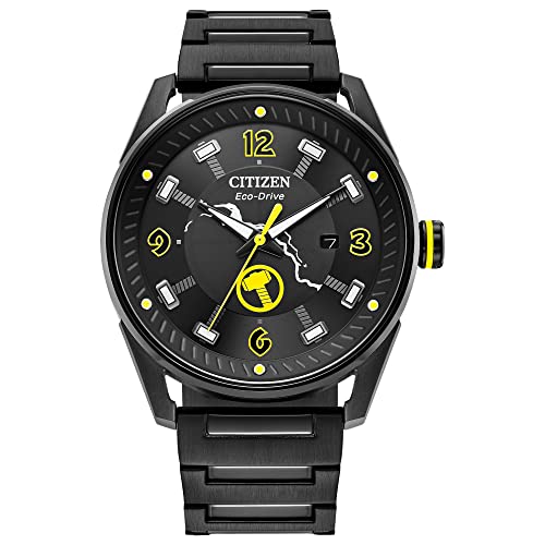 CITIZEN AW1615-05W シチズン エコドライブ Citizen Eco-Drive Men's Date Calendar 44mm Marvel Black