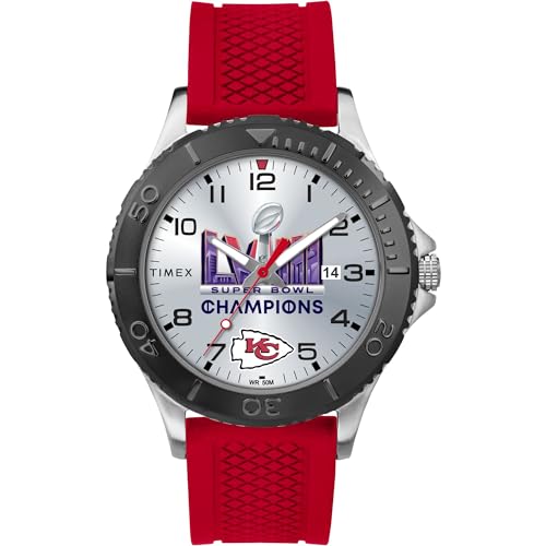 腕時計 タイメックス メンズ Timex Men's Gamer 42mm Super Bowl LVIII Champions Watch - Kansas City Chiefs腕時計 タイメックス メンズ｜angelica