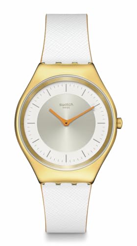 腕時計 スウォッチ メンズ Swatch Skin Irony Unisex Watch Casual Polymer White Quartz Waterproof Pearl Gleam腕時計 スウォッチ メンズ｜angelica