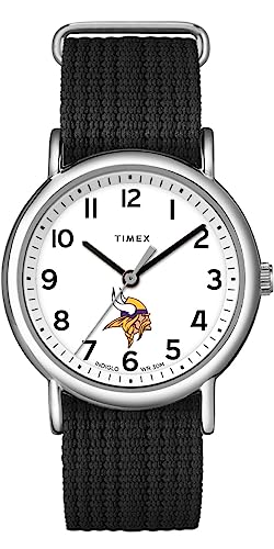 腕時計 タイメックス メンズ Timex Unisex Weekender 38mm Watch - Minnesota Vikings with Slip-Thru Single Layer Strap腕時計 タイメックス メンズ|angelica