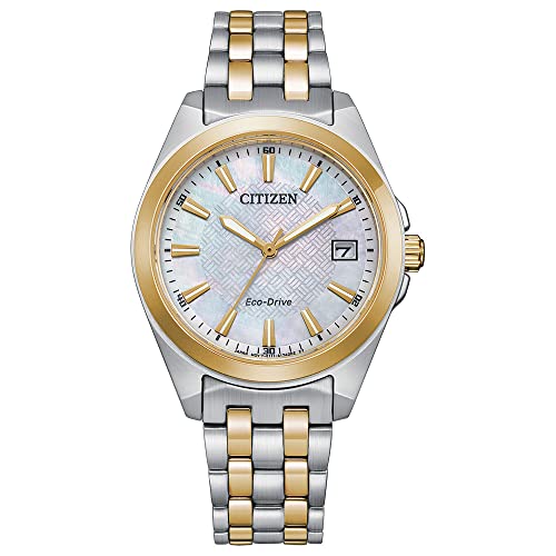 ウォッチ シチズン 逆インポート 外国で青写真 外国で制限事項 Citizen Women\u0027s Eco-Drive Dress Classic Diamond Two-Tone Stainless Steel Watch, Mother of Pearl Dial (Model: EO1224-54D)ウォッチ シチズン 逆インポート 外国で青写真 外国で制限事項
