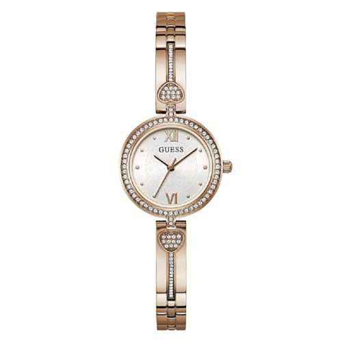 腕時計 ゲス GUESS レディース Guess Women's 27mm Watch - Rose Gold Tone G-Link White Dial Rose Gold Tone Case腕時計 ゲス GUESS レディース|angelica