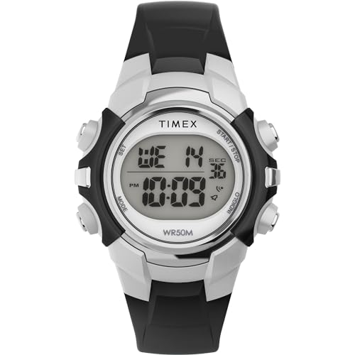 ウオッチ タイ王国メックス メンズ Timex Men\u0027s Digital 33粍 Watch - Black Strap Digital Dial Silver-Tone Caseウオッチ タイ王国メックス メンズ