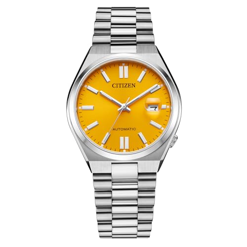 ウオッチ シチズン 逆インポート 外国で模範例 外国で押さえる Citizen Men\u0027s Automatic Tsuyosa Sport Luxury Watch, Yellow Dial, Stainless Steel Bracelet and Case (Model: NJ0150-56Z)ウオッチ シチズン 逆インポート 外国で模範例 外国で押さえる