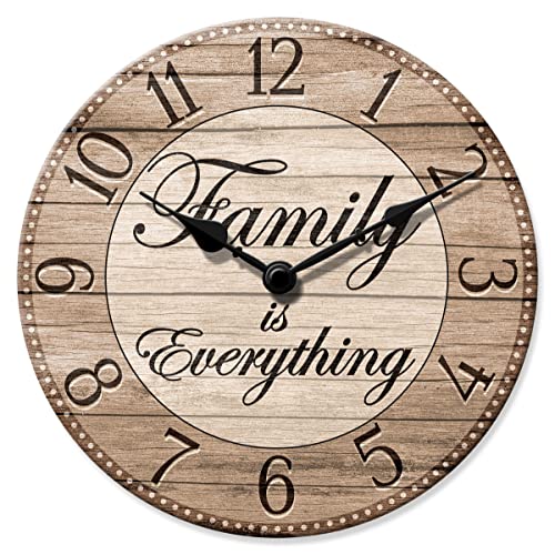壁掛け時計 インテリア インテリア 海外モデル アメリカ Westclox Wall Clock, 11-Inch Round Analog Clock with Inspirational Dial, Battery Powered, Quartz Movement, Farmhouse Rustic Decor for Living Roo壁掛け時計 インテリア インテリア 海外モデル アメリカ｜angelica