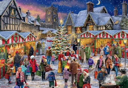 ジグソーパズル 海外製 アメリカ Buffalo Games ? Winter Village Festival - 2000 Piece Jigsaw Puzzle ?- Colorful, Christmas Puzzles for Adults ? Precision-Cut Pieces, Festive Artwork, and Hours of Winter Funジグソーパズル 海外製 アメリカ|angelica