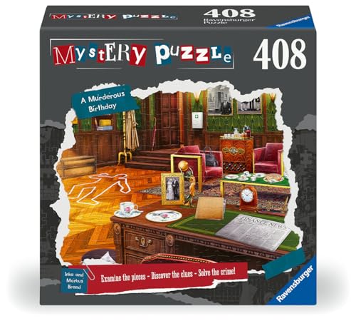 ジグソーパズル 海外製 アメリカ Ravensburger Mystery Puzzle: A Murderous Birthday 408 Piece Jigsaw Puzzle for Adults - 12001187 - Handcrafted Tooling, Made in Germany, Every Piece Fits Together Perfectlyジグソーパズル 海外製 アメリカ｜angelica