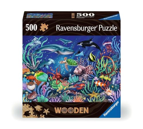ジグソーパズル 海外製 アメリカ Ravensburger Under The Sea 500-Piece Vibrant Wooden Jigsaw Puzzle | Stress-Reducing Fun | Eco-Friendly Materials | Certified by The Forest Stewardship Councilジグソーパズル 海外製 アメリカ|angelica