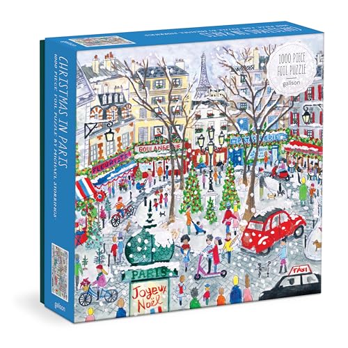 ジグソーパズル 海外製 アメリカ Galison Christmas in Paris ? 1000 Piece Michael Storrings Jigsaw Puzzle Featuring Beautiful Artwork of A Busy Holiday Street in Saint Germain Parisジグソーパズル 海外製 アメリカ|angelica