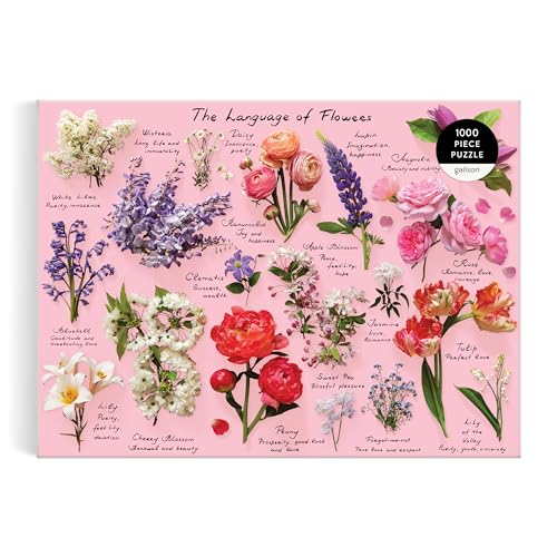 ジグソーパズル 海外製 アメリカ Galison Language of Flowers ? 1000 Piece Puzzle Featuring A Glossary of Spring and Summer Blooms with Attributed Meaningsジグソーパズル 海外製 アメリカ|angelica