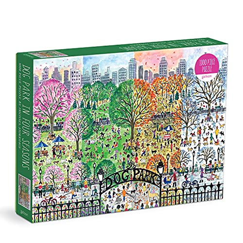 ジグソーパズル 海外製 アメリカ Galison - Michael Storrings Dog Park in Four Seasons 1000 Piece Puzzleジグソーパズル 海外製 アメリカ|angelica