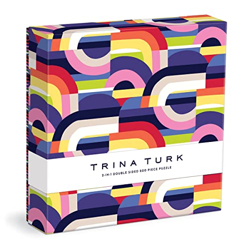 ジグソーパズル 海外製 アメリカ Trina Turk 500 Piece Double Sided Puzzle with Shaped Pieces from Galison - Colorful Puzzle with 15 Shaped Pieces, Featuring The Art of Trina Turk, Thick and Sturdy Pieces, Challenging Famiジグソーパズル 海外製 アメリカ|angelica